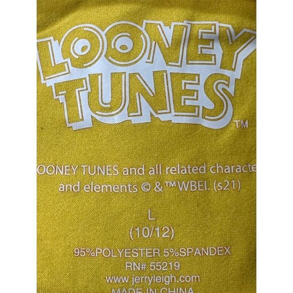 Looney Tunes Tweety Bird Girls' Yellow Dress Size L (10/12) Casual Fun - Picture 4 of 5